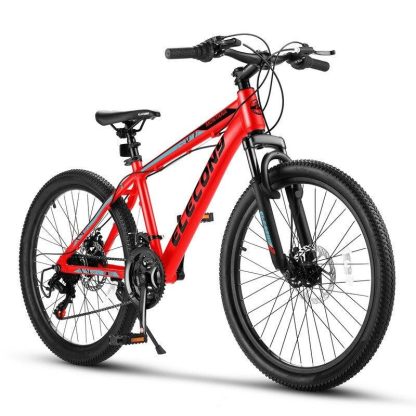 Cycling |  24 inch Mountain Bike Bicycle Aluminium Frame Bike 21-Speed with Disc Brake Cycling Cycling