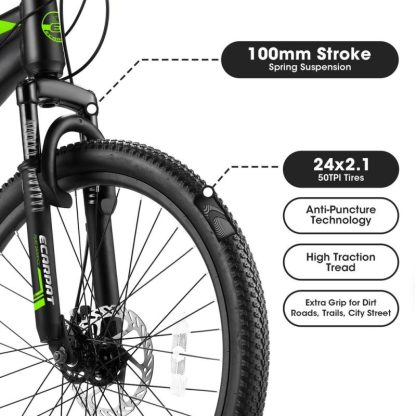 Cycling |  24 inch Mountain Bike Bicycle for Adults Cycling Cycling