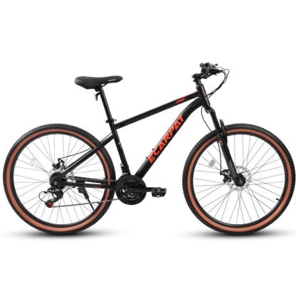 Cycling |  24 Inch Wheels, 21-Speed Trail Commuter City Mountain Bike, Carbon steel Frame Disc Brakes Thumb Shifter Front Fork Cycling Cycling