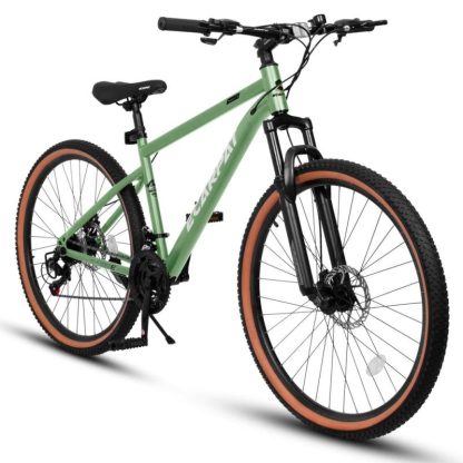 Cycling |  24 Inch Wheels, 21-Speed Trail Commuter City Mountain Bike, Carbon steel Frame Disc Brakes Thumb Shifter Front Fork Cycling Cycling