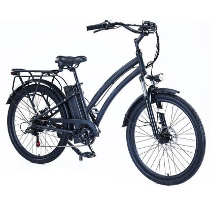 Cycling |  26″ 500W Mountain Electric Bike with 48V/13Ah Removable Battery Cycling Black