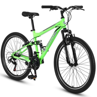 Cycling |  26 in. 21-Speed Mountains Bike with Front and rear shock absorption Cycling Cycling