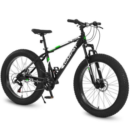 Cycling |  26 in. 21 Speed Steel Mountain Bike with Fat Tire Cycling Cycling