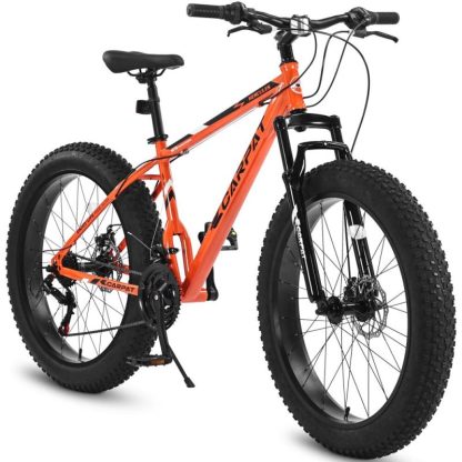 Cycling |  26 in. 21 Speed Steel Mountain Bike with Fat Tire Cycling Cycling