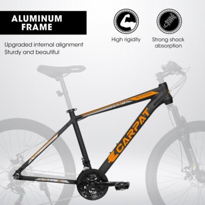 Cycling |  26 in Mountain Bike Adult Aluminum Frame Shock Absorbing Front Fork 21-Speed Cycling Cycling