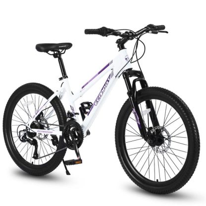 Cycling |  26 inch Mountain Bike for Teenagers Girls Women, Shimano 21 Speeds with Dual Disc Brakes and 100mm Front Suspension Cycling Cycling