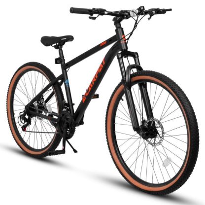 Cycling |  27.5 Inch Wheels,21-Speed Trail Commuter City Mountain Bike,Carbon steel Frame Disc Brakes Thumb Shifter Front Fork Cycling Cycling