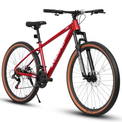 Cycling |  27 Inch Wheels, 21-Speed Trail Commuter City Mountain Bike, Aluminium Frame Disc Brakes Thumb Shifter Front Fork Cycling Cycling