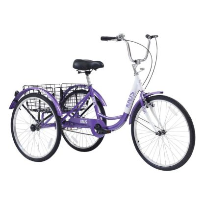 Cycling |  3-Wheel Adult Cruiser Tricycle Bike with 26-inch Wheels Cycling Cycling