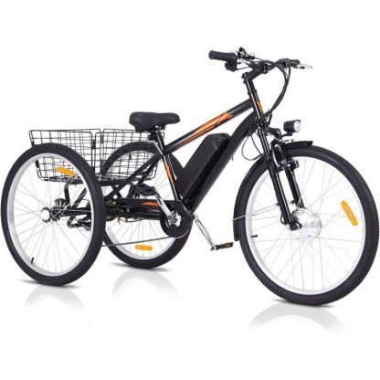 Cycling |  3 Wheel Electric Bicycle for Adults with Basket, Electric Tricycle Cycling Cycling