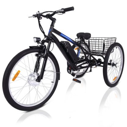 Cycling |  3 Wheel Electric Bicycle for Adults with Basket, Electric Tricycle Cycling Cycling