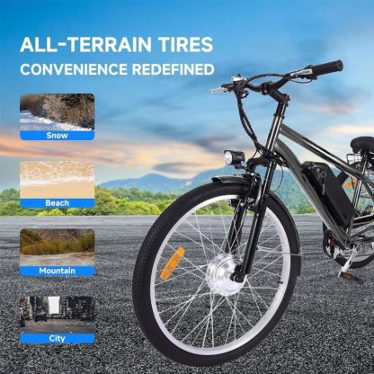 Cycling |  36V 10Ah Electric Tricycle, 3 Wheel Mountain Electric Bicycle Cycling Cycling