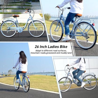 Cycling |  7-Speed Steel Frame Ladies’ Bike Cycling Cycling