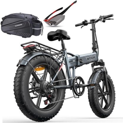 Cycling |  750-Watt 20” x 4.0” All Terrain Fat Tires Electric Bicycle with 48-Volt 13Ah Lithium Removable Battery Cycling Cycling