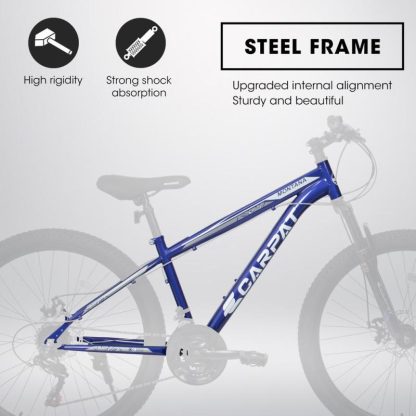 Cycling |  A2610 26 inch Mountain Bike 21 Speeds, Suspension Fork, Steel Frame Disc-Brake for Men Women Bicycle Adlut Bike Cycling Cycling