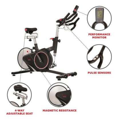 Cycling |  Belt Drive Magnetic Indoor Cycling Bike Cycling Black