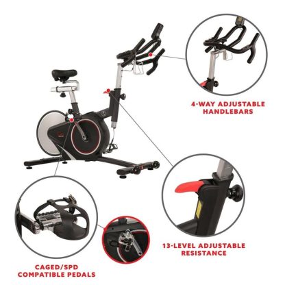 Cycling |  Belt Drive Magnetic Indoor Cycling Bike Cycling Black