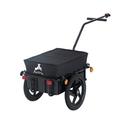 Cycling |  Bicycle Cargo Trailer with Removable Box and Waterproof Cover, Bike Wagon Trailer with Two 16in Wheels Cycling Cycling