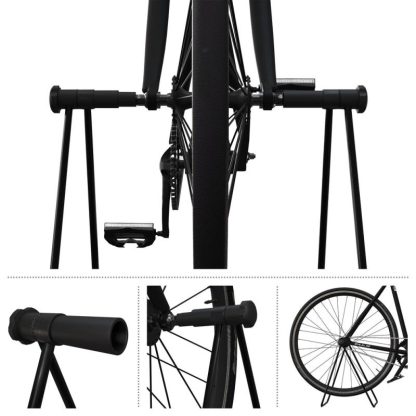 Cycling |  Bike Repair Stand – Foldable Bicycle Stand for Maintenance and Repairs with Chainstay Mounts – Bike Accessories by Rad Sportz Cycling Black