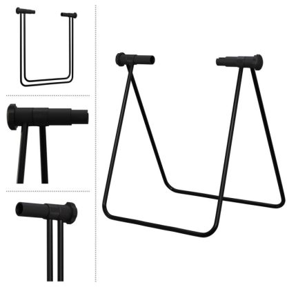 Cycling |  Bike Repair Stand – Foldable Bicycle Stand for Maintenance and Repairs with Chainstay Mounts – Bike Accessories by Rad Sportz Cycling Black