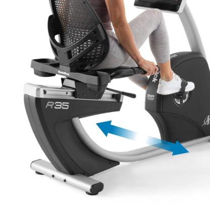 Cycling |  Commercial Series R35; iFIT-enabled Recumbent Exercise Bike with 14” Touchscreen Cycling Black