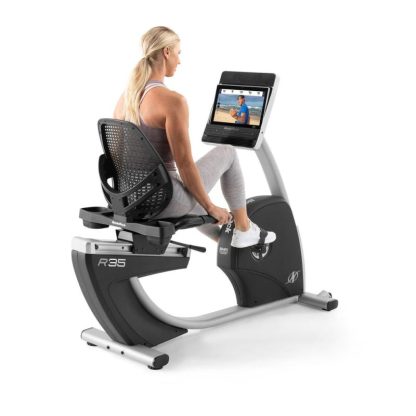 Cycling |  Commercial Series R35; iFIT-enabled Recumbent Exercise Bike with 14” Touchscreen Cycling Black