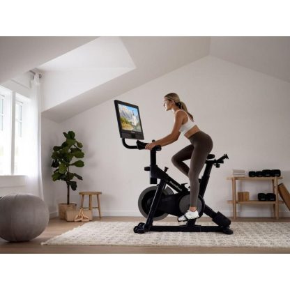 Cycling |  Commercial Series S27i; iFIT-enabled Exercise Bike with 27” Pivoting Touchscreen and Incline/Decline Functionality Cycling Black