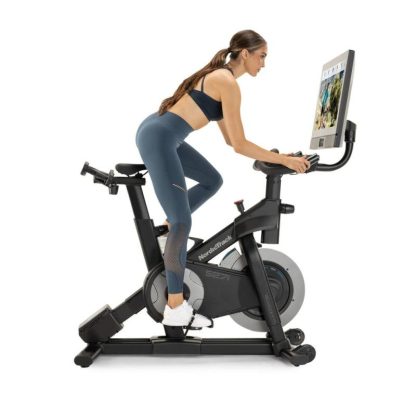 Cycling |  Commercial Series S27i; iFIT-enabled Exercise Bike with 27” Pivoting Touchscreen and Incline/Decline Functionality Cycling Black