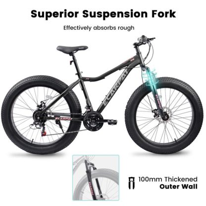 Cycling |  Ecarpat 26-inch Fat Tires Mountain Bike Cycling Cycling