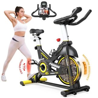 Cycling |  Folding Exercise Bike, Fitness Upright and Recumbent X-Bike with 10-Level Adjustable Resistance, Arm Bands and Backrest Cycling Cycling