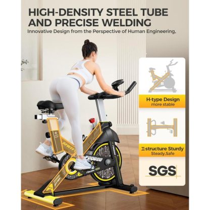 Cycling |  Exercise Bike, Adjustable Magnetic Resistance Silent Belt Drive, Fitness Cycling Bike Machine w/ 350lbs/300lbs Weight Capacity Cycling Cycling