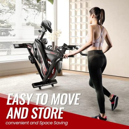 Cycling |  Exercise Bike, Indoor Stationary Bike for Home Gym,Workout Bike With Belt Drive,Cycling Bike With Digital Display & Seat Cushion Cycling Cycling