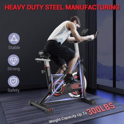 Cycling |  Exercise Bike, Plus Magnetic Resistance/Brake Pad Stationary Cycling Bike, with Seat Cushion, Digital Display with Pulse Cycling Cycling