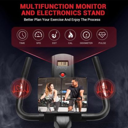 Cycling |  Exercise Bike, Plus Magnetic Resistance/Brake Pad Stationary Cycling Bike, with Seat Cushion, Digital Display with Pulse Cycling Cycling