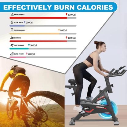 Cycling |  Exercise Bikes Stationary, Indoor Cycling Bike for Home Cardio Gym,Workout Bike with Saddle Cover, Ipad Mount & LCD Monitor Cycling Cycling