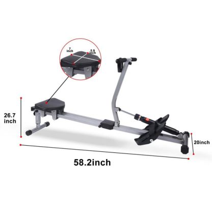 Cycling |  Fitness Rowing Machine Rower Ergometer, with 12 Levels of Adjustable Resistance Cycling Cycling