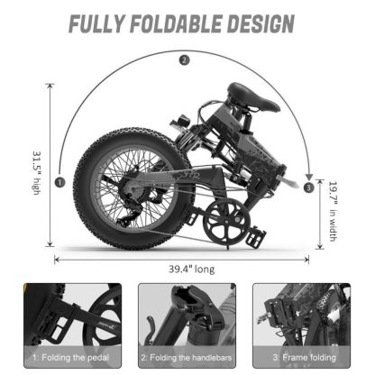 Cycling |  Foldable Electric Bike, Mountain Bike with Removable Lithium Battery Cycling Cycling