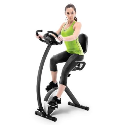 Cycling |  Foldable Upright Exercise Bike with Adjustable Resistance for Cardio Workout & Strength Training Cycling Cycling