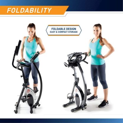 Cycling |  Foldable Upright Exercise Bike with Adjustable Resistance for Cardio Workout & Strength Training Cycling Cycling