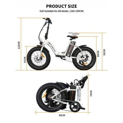 Cycling |  Folding Electric Bike Ebike Bicycle 500W Motor 20″ Fat Tire With 36V/13Ah Li-Battery New Model Cycling Cycling