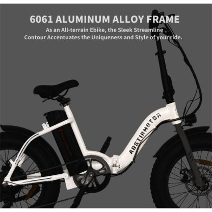 Cycling |  Folding Electric Bike Ebike Bicycle 500W Motor 20″ Fat Tire With 36V/13Ah Li-Battery New Model Cycling Cycling