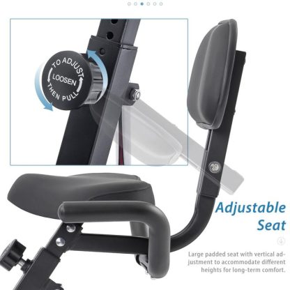 Cycling |  Folding Exercise Bike Fitness Upright and Recumbent X Bike – Recumbent Dimensions 30.7” x 19.7” x 42.3” Cycling Cycling