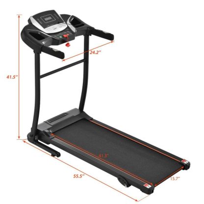 Cycling |  Folding Treadmill Electric Running Machine with 3 Level Incline 12 Preset Programs Cycling Cycling