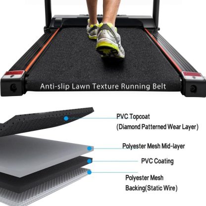 Cycling |  Folding Treadmill Electric Running Machine with 3 Level Incline 12 Preset Programs Cycling Cycling