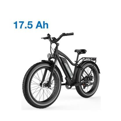 Cycling |  Himiway Cruiser 750W Electric Bicycle – 25mph (40km/h) Fat Tire All-Terrain Ebike for Adults, 60Mi/96km Battery Range, Black Cycling Cycling