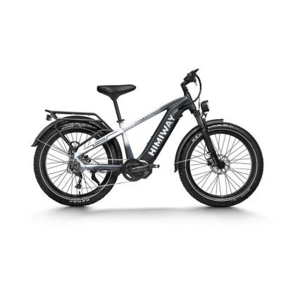 Cycling |  Himiway D5 Pro Mid-drive 26″x4″ Electric Bike, 80Miles Range 48V 20Ah Battery 500W Ebike, 400LBS Payload, 25MPH, 9 Speed Cycling Cycling