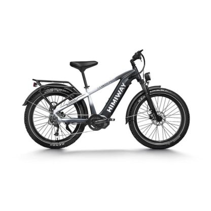 Cycling |  Himiway D5 Pro Mid-drive 26″x4″ Electric Bike, 80Miles Range 48V 20Ah Battery 500W Ebike, 400LBS Payload, 25MPH, 9 Speed Cycling Cycling