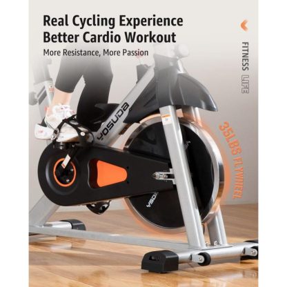 Cycling |  Indoor Cycling Bike Brake Pad/Magnetic Stationary Bike – Cycle Bike with Ipad Mount & Comfortable Seat Cushion Cycling Cycling