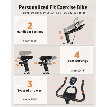 Cycling |  Indoor Cycling Bike Brake Pad/Magnetic Stationary Bike – Cycle Bike with Ipad Mount & Comfortable Seat Cushion Cycling Cycling