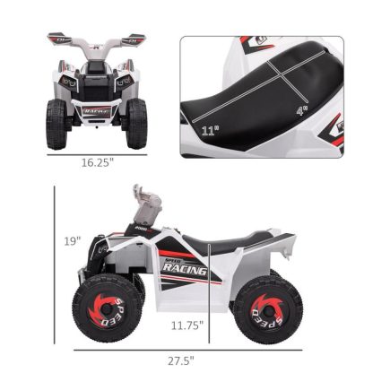 Cycling |  Kids ATV Quad Car, 6V Four-Wheeler w/ Forward Backward Cycling Cycling